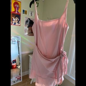 princess polly cottage hill mini dress in blush